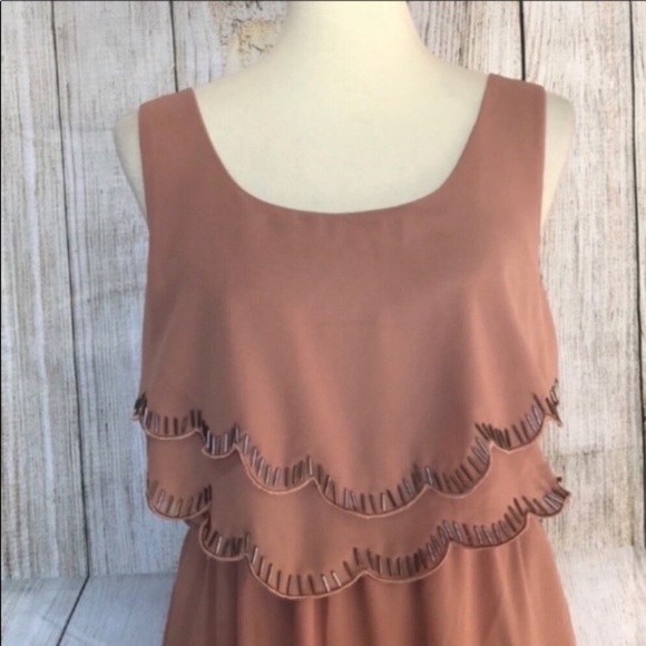 Gianni Bin scallop hem dress with pockets - Picture 2 of 5